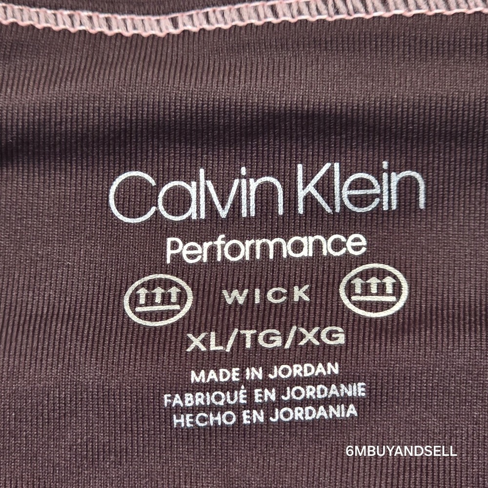 Calvin Klein Performance Womens XL Purple Colorblock Wicking Leggings PF8P9533 - Picture 2 of 11